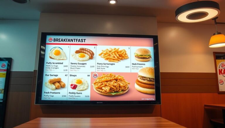 Burger King Breakfast Menu
