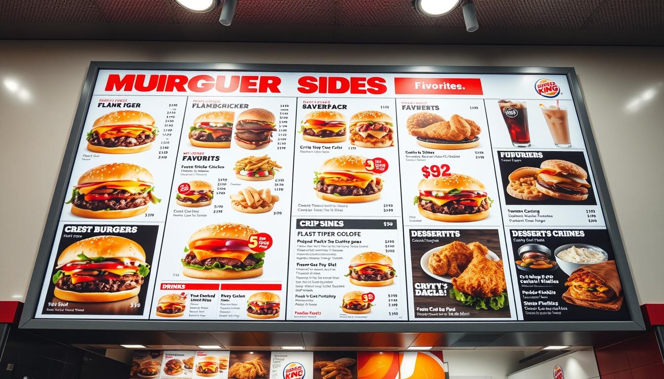 Burger King Menu