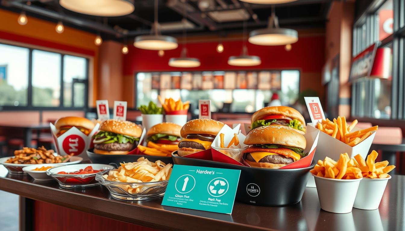 hardees allergen menu