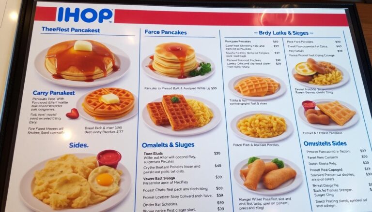 IHOP Restaurant Breakfast Menu and Pricing