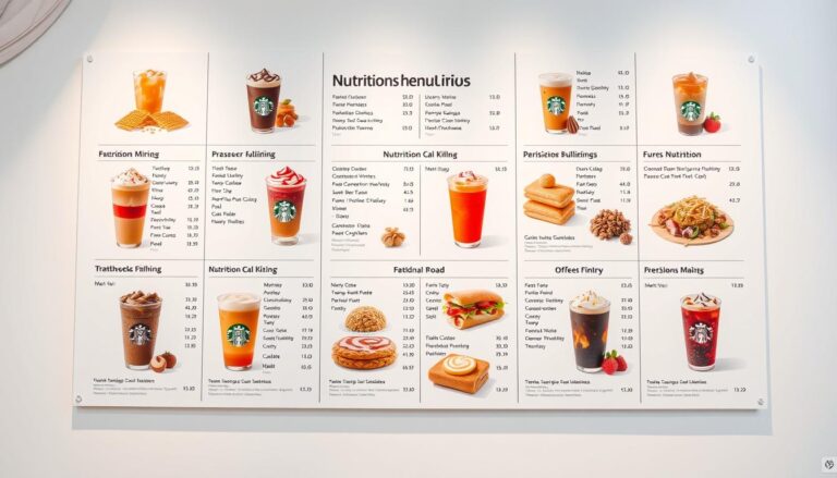 starbucks nutrition menu